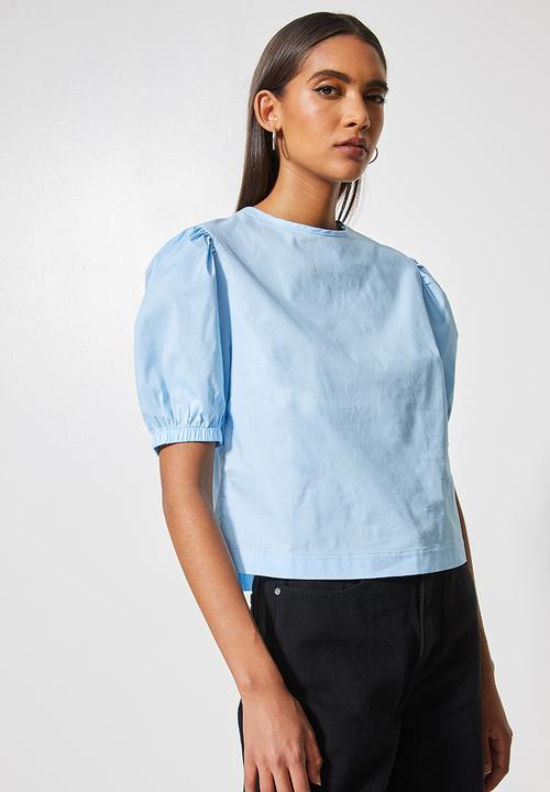 Superbalist - Puff sleeve blouse - powder blue