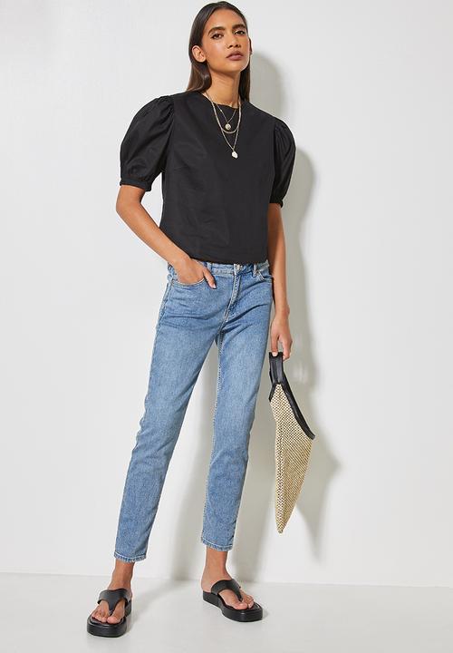 Superbalist - Puff sleeve blouse - black