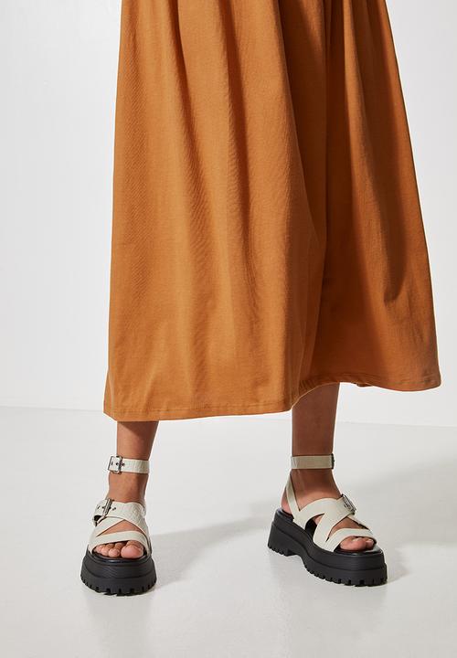 Superbalist - Funnel neck babydoll T-shirt dress - abode