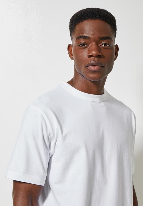 Superbalist - 2-pack aaron organic relaxed fit crew tee - white
