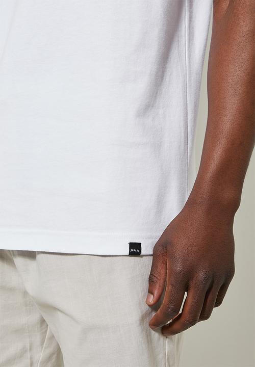 Superbalist - 2-pack aaron organic relaxed fit crew tee - white