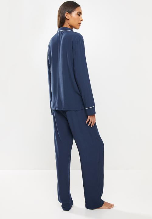 Superbalist - Sleep shirt & pants set - navy