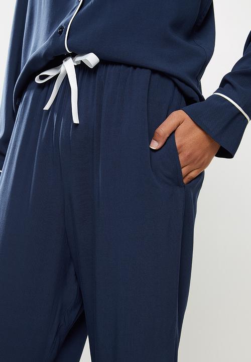 Superbalist - Sleep shirt & pants set - navy