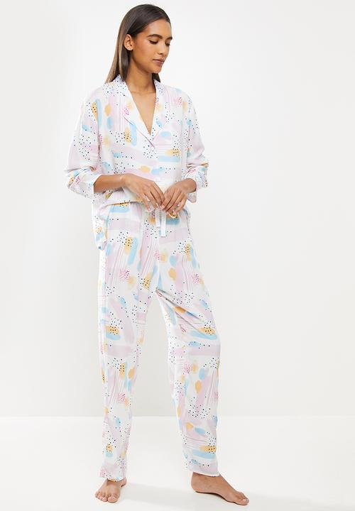 Superbalist - Sleep shirt & pants set - multi