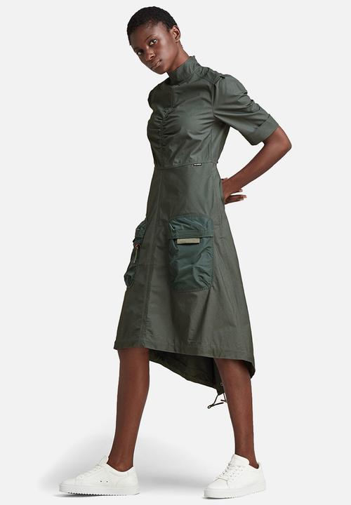 G-STAR - Fishtail dress wmn - graphite