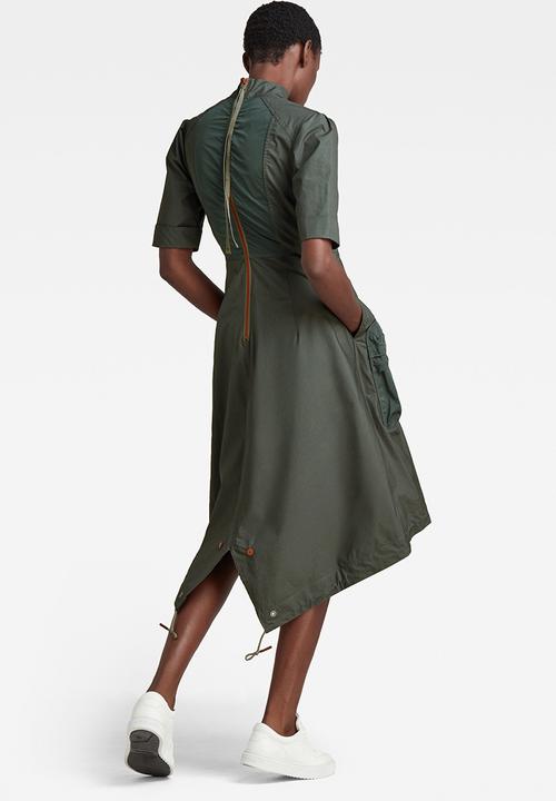 G-STAR - Fishtail dress wmn - graphite