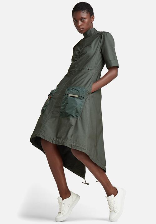 G-STAR - Fishtail dress wmn - graphite