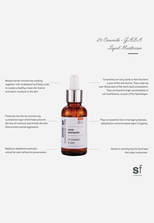 SKIN functional - 2% Ceramide + GABA - Liquid Moisturiser 