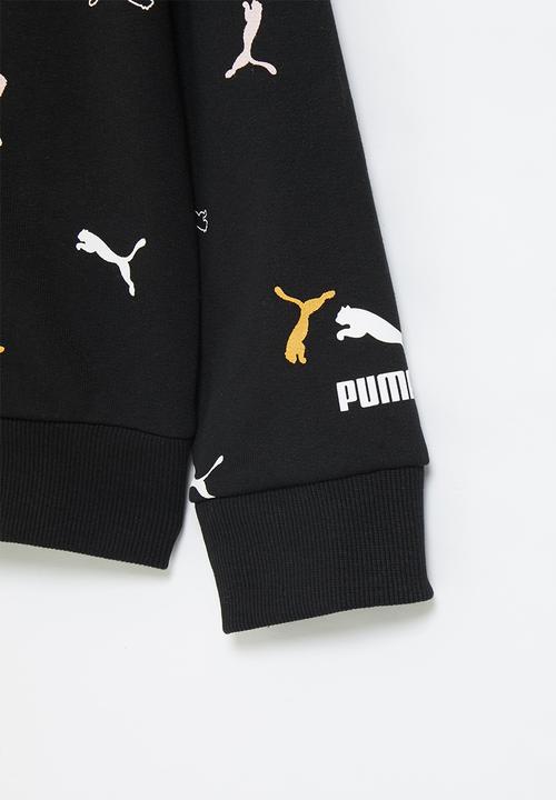 PUMA - Classics graphics aop crew g - puma black-aop