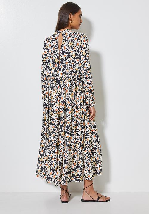Superbalist - Funnel neck tiered dress - multi