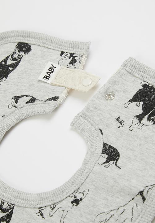 Cotton On - The square bib - cloud marle