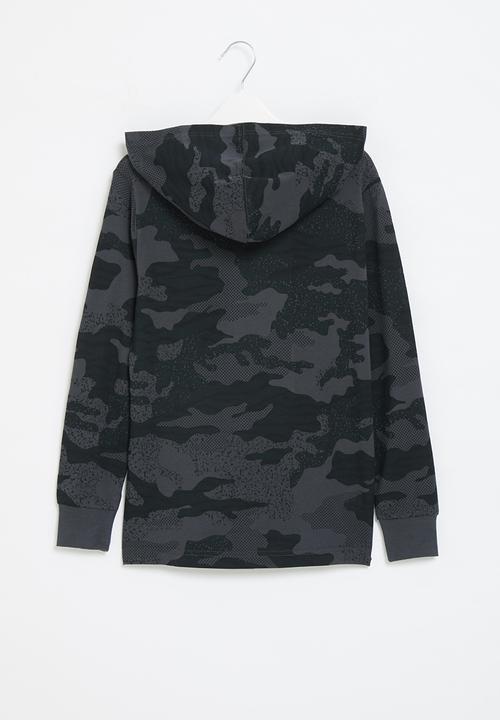Converse - Cnvb jungle camo cp ls tee - black