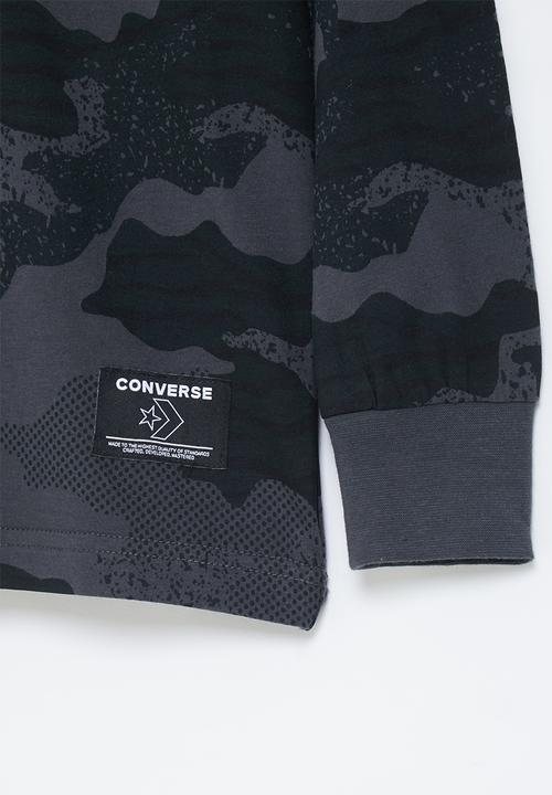 Converse - Cnvb jungle camo cp ls tee - black