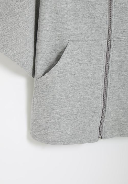 Superbalist - Zip through fleece cape - grey
