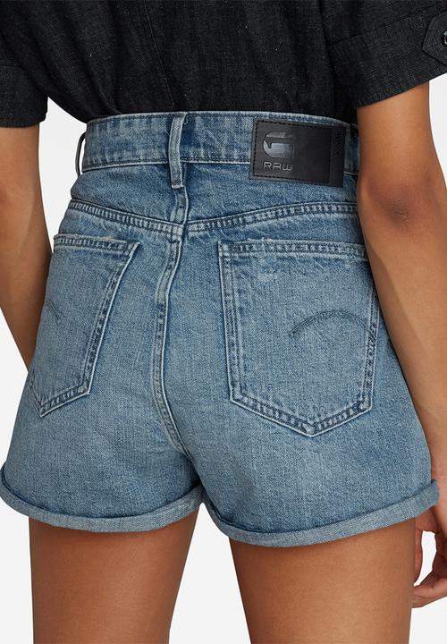 G-STAR - Tedie ultra high short - sun faded ice fog destroyed