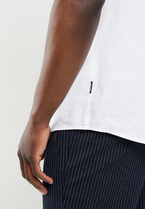 Only & Sons - Onspoplin btn down shirt ss exp 20 shirts - white