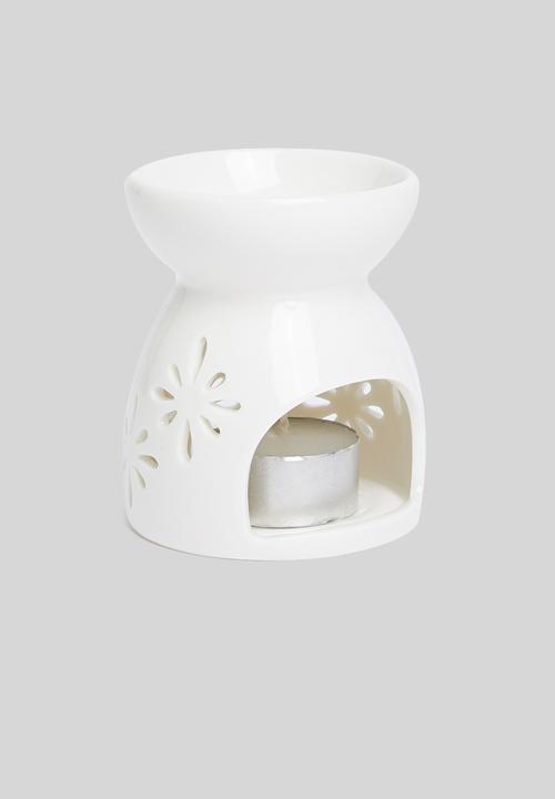 Amanda Jayne - Star ceramic oil burner - white 