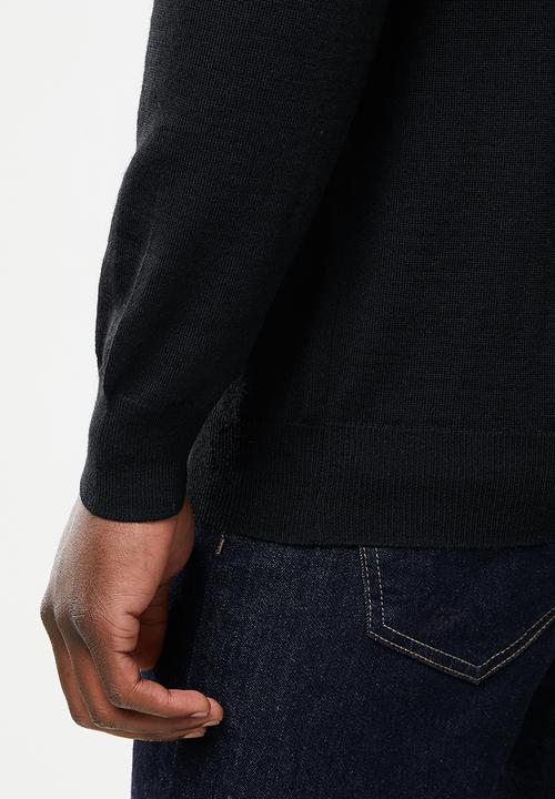 Lyle & Scott - 1/4 zip pullover - black
