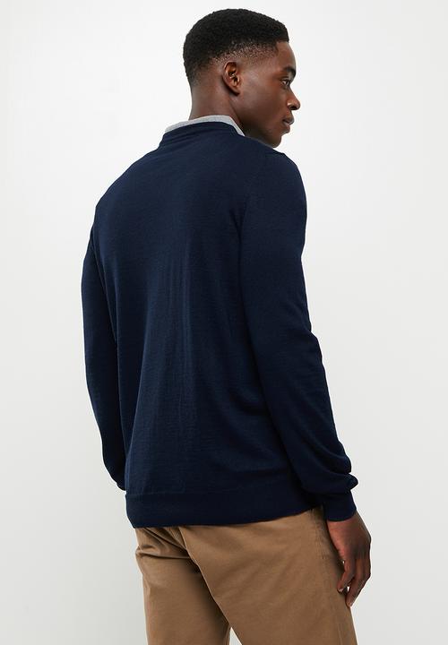 Lyle & Scott - V-neck pullover - navy