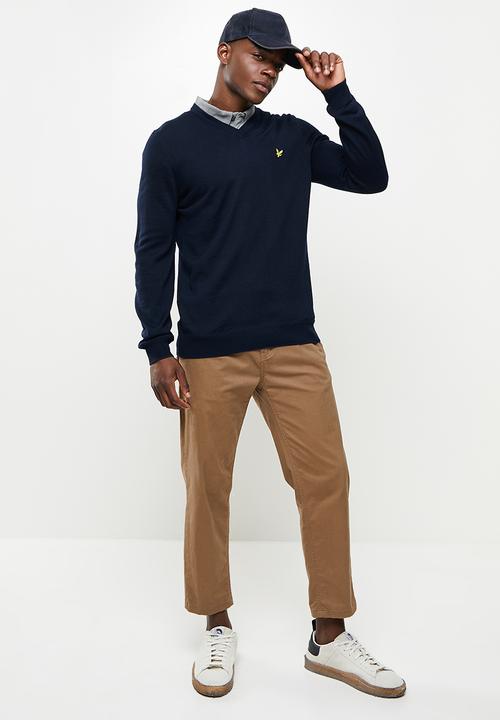 Lyle & Scott - V-neck pullover - navy