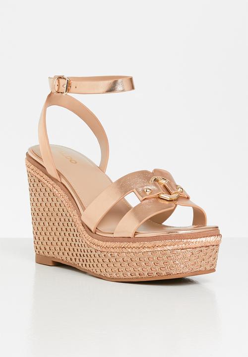 ALDO - Onan wedge heel - rose gold