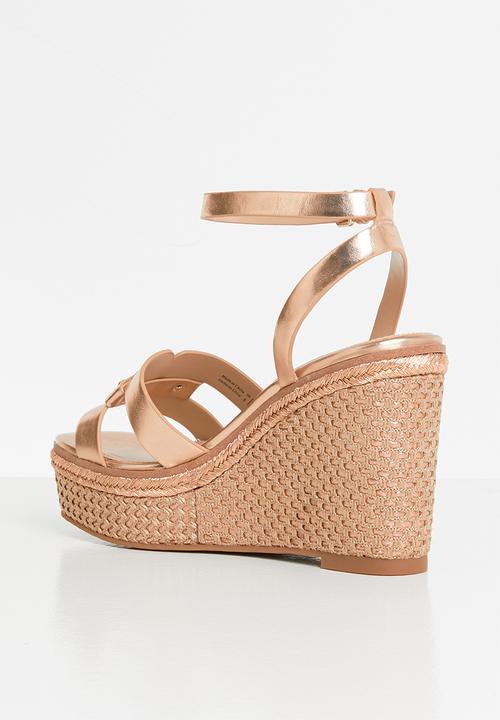 ALDO - Onan wedge heel - rose gold