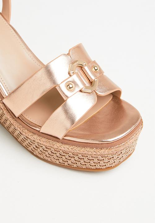 ALDO - Onan wedge heel - rose gold
