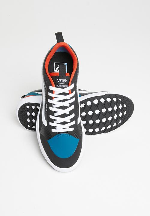 Vans - Ua ultrarange exo - (carbon) black/electric orange