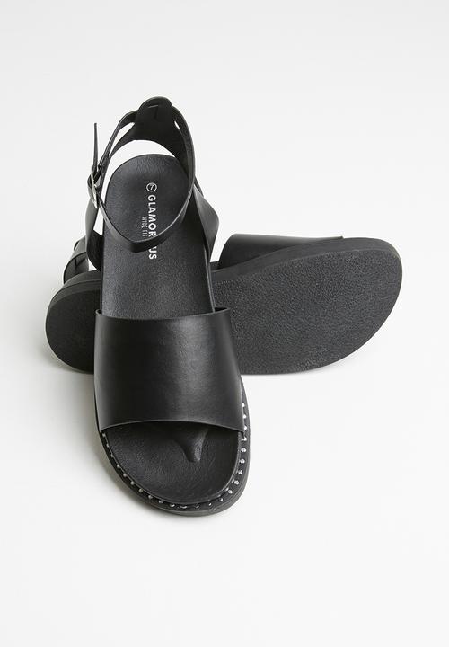 Glamorous - Wide fit  chunky sandal - black