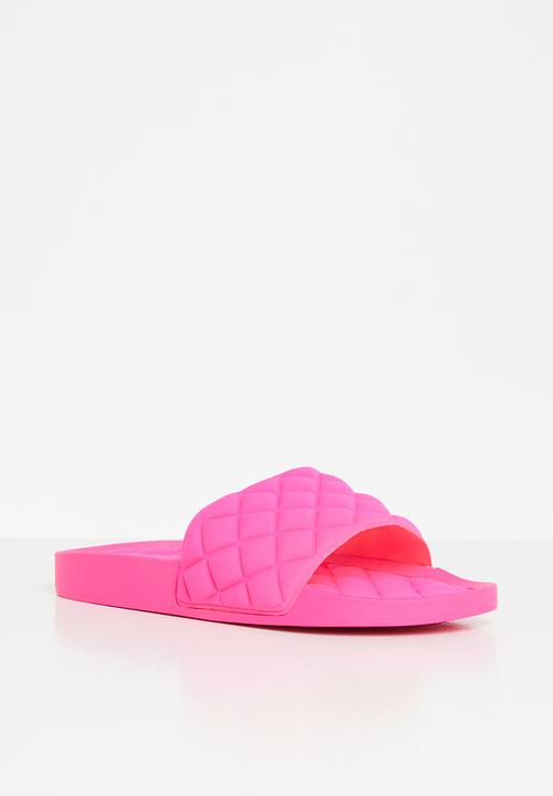 Glamorous - Quilted slide - pink