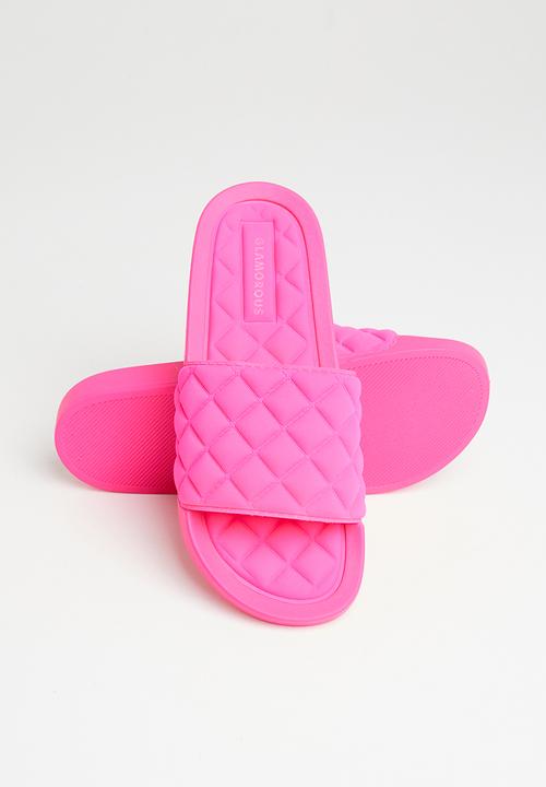 Glamorous - Quilted slide - pink