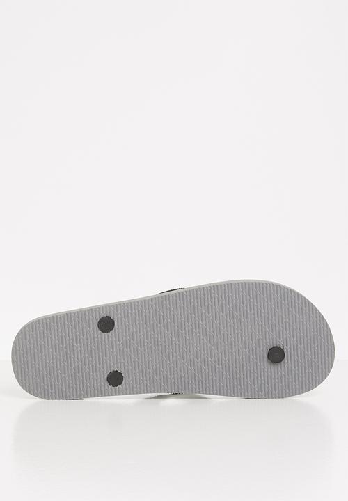 Cotton On - 2-pack bondi flip flops - black & grey 