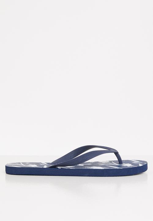 Cotton On - 2-pack bondi flip flops - blue & navy