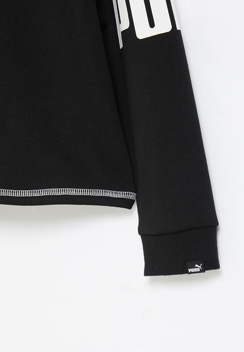 PUMA - Puma power hoodie fl g - black