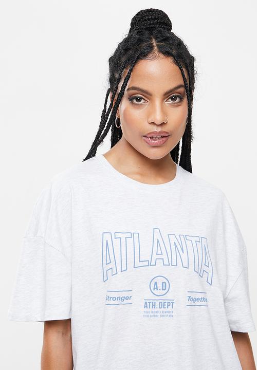 Factorie - Original relaxed graphic tee - silver marle/atlanta