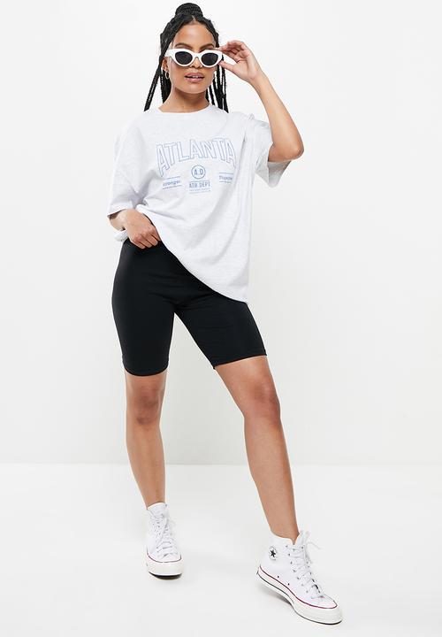 Factorie - Original relaxed graphic tee - silver marle/atlanta