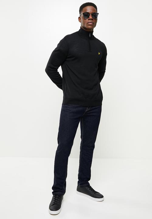 Lyle & Scott - 1/4 zip pullover - black