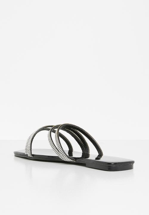 SISSY BOY - Patent it sandal - black
