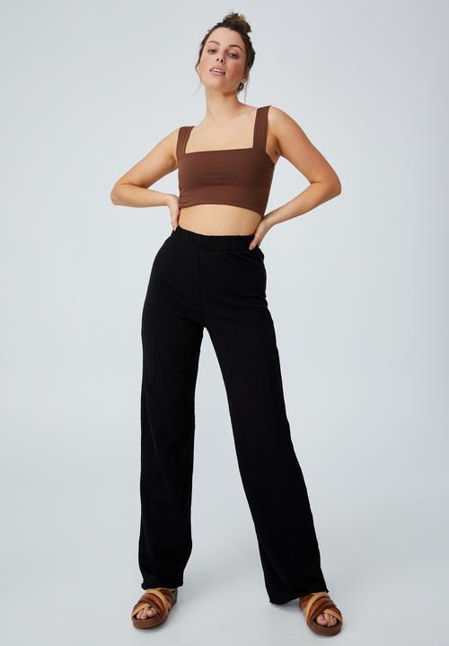 Cotton On - April wide leg pants - black