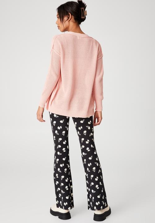 Cotton On - Cotton rib cardigan - dusty pink