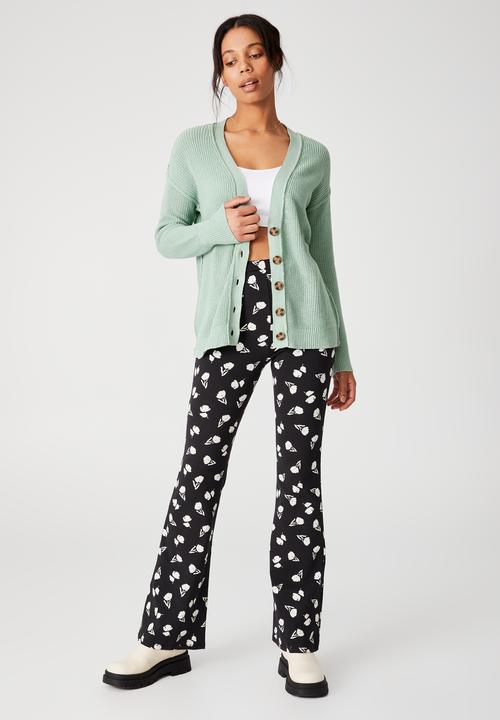 Cotton On - Cotton rib cardigan - soft teal