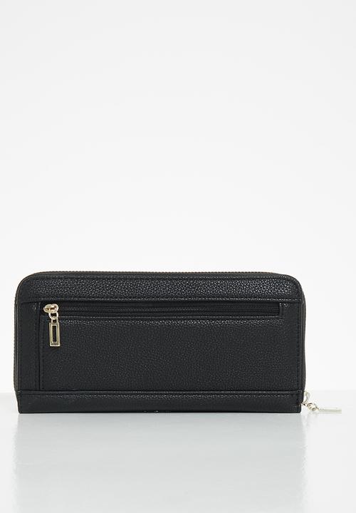 GUESS - Jardine slg large zip around - black