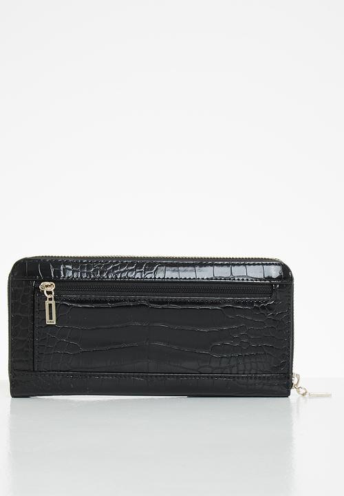 GUESS - Katey slg large zip around - black
