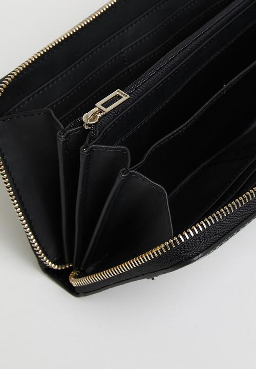 GUESS - Katey slg large zip around - black