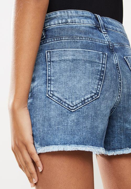 GUESS - High waisted short - blue