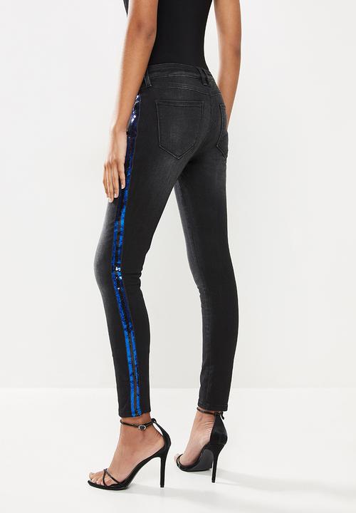 GUESS - Low rise jeans - black wash