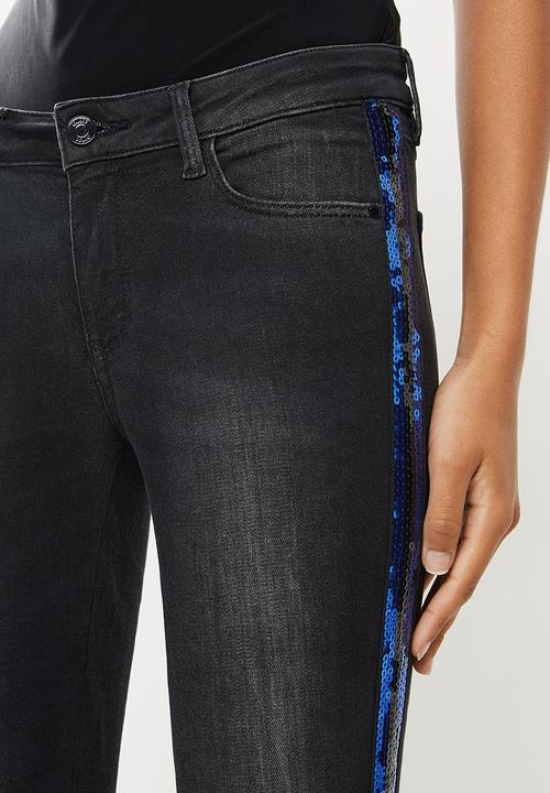GUESS - Low rise jeans - black wash