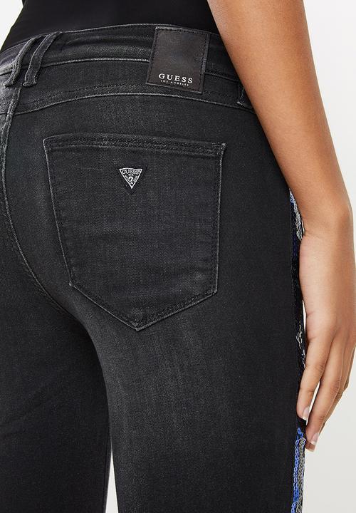 GUESS - Low rise jeans - black wash