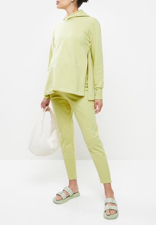 Superbalist - Maternity side slit hoodie - deep sage