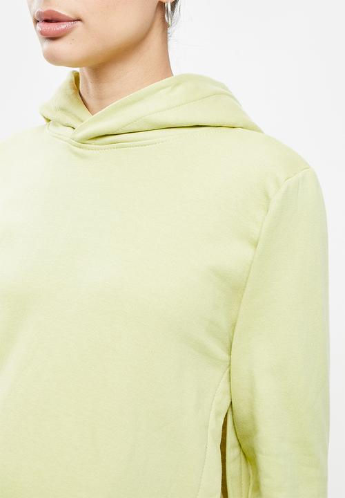 Superbalist - Maternity side slit hoodie - deep sage